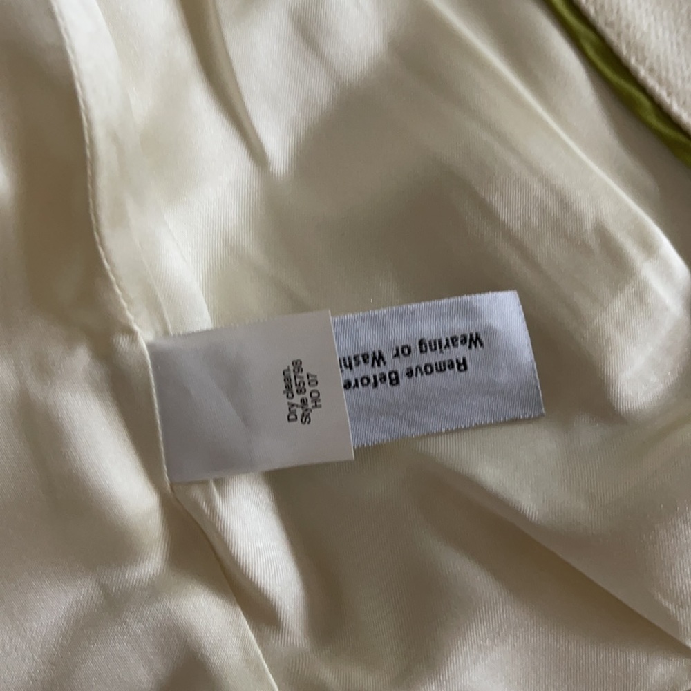 NWT J. Crew Lexington Wool Blazer Cream Yellow Trim Preppy Equestrian Size 4 - Picture 6 of 16
